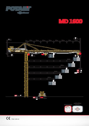 Gru a torre - rotazione alta Potain MD 1600