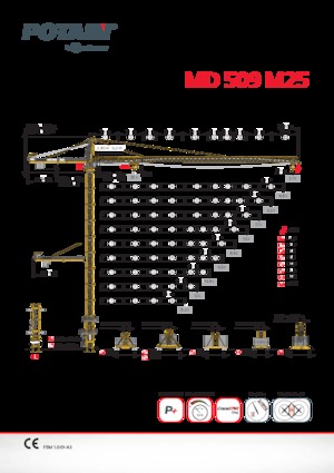 Gru a torre - rotazione alta Potain MD 509 M25