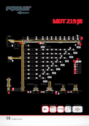 Gru a torre - rotazione alta Potain MDT 219 J8