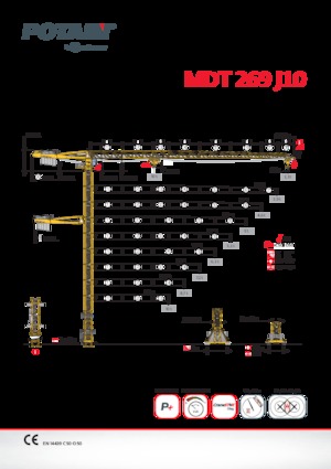 Gru a torre - rotazione alta Potain MDT 269 J10