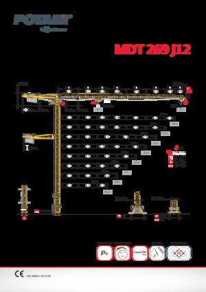 Gru a torre - rotazione alta Potain MDT 269 J12