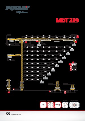 Gru a torre - rotazione alta Potain MDT 319