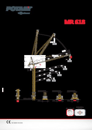 Gru a torre - rotazione alta Potain MR 618