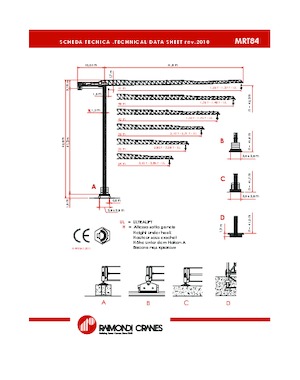 Gru a torre - rotazione alta Raimondi MRT 84