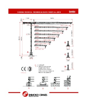 Gru a torre - rotazione alta Raimondi SRT 85