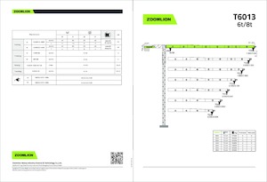 Gru a torre - rotazione alta Zoomlion T6013-8