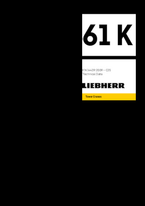 Gru a torre - rotazione bassa Liebherr 61 K