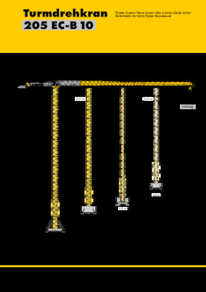 Gru a torre - rotazione alta Liebherr 205 EC-B 10