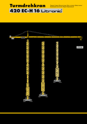Gru a torre - rotazione alta Liebherr 420 EC-H 16