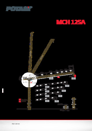 Gru a torre - rotazione alta Potain MCH 125 A