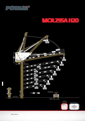 Gru a torre - rotazione alta Potain MCR 295 A H20