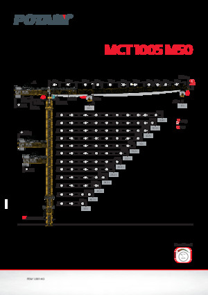 Gru a torre - rotazione alta Potain MCT 1005 M50