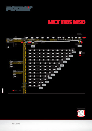 Gru a torre - rotazione alta Potain MCT 1105 M50