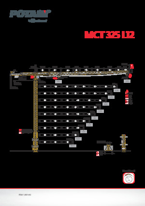 Gru a torre - rotazione alta Potain MCT 325 L12