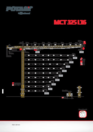 Gru a torre - rotazione alta Potain MCT 325 L16