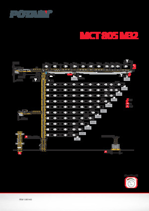 Gru a torre - rotazione alta Potain MCT 805 M32