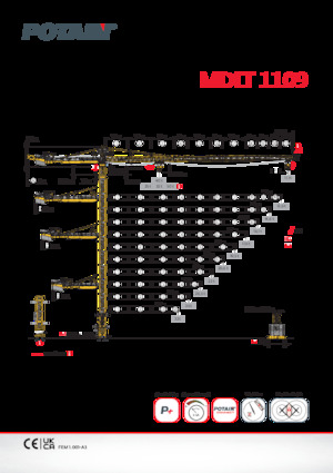 Gru a torre - rotazione alta Potain MDLT 1109