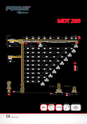 Gru a torre - rotazione alta Potain MDT 289