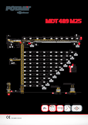 Gru a torre - rotazione alta Potain MDT 489 M25