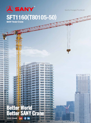 Gru a torre - rotazione alta Sany SFT1160 