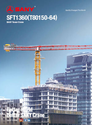 Gru a torre - rotazione alta Sany SFT1360