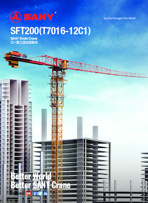 Gru a torre - rotazione alta Sany SFT200