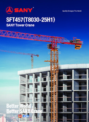 Gru a torre - rotazione alta Sany SFT457