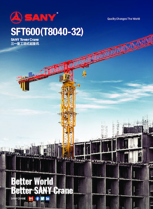 Gru a torre - rotazione alta Sany SFT600