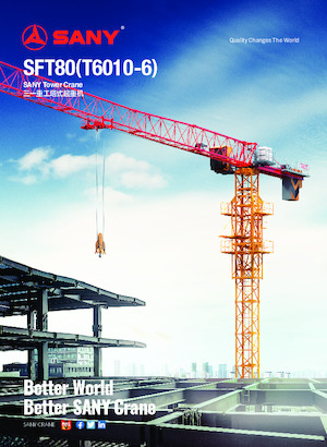 Gru a torre - rotazione alta Sany SFT80