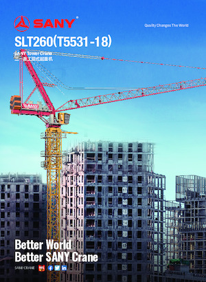 Gru a torre - rotazione alta Sany SLT260 