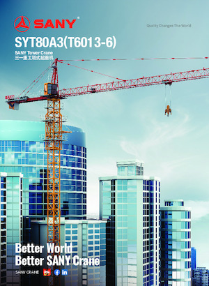 Gru a torre - rotazione alta Sany SYT80A3 