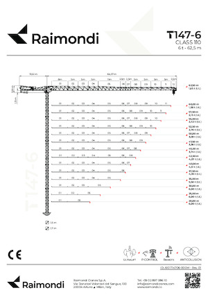 Gru a torre - rotazione alta Raimondi T147-6