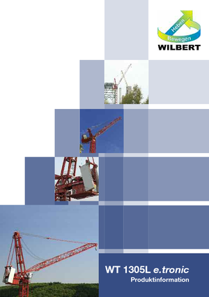 Gru a torre a braccio impennabile Wilbert WT 1305 L e.tronic