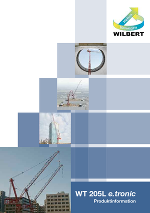 Gru a torre a braccio impennabile Wilbert WT 205 L e.tronic