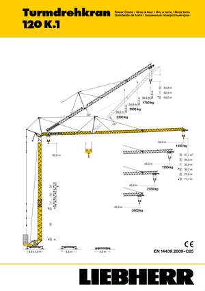 Gru a torre - rotazione bassa Liebherr 120 K.1 FU