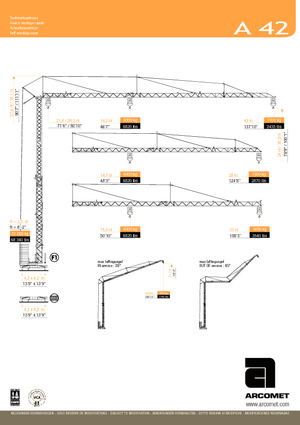 Gru a torre - rotazione bassa Arcomet A 42