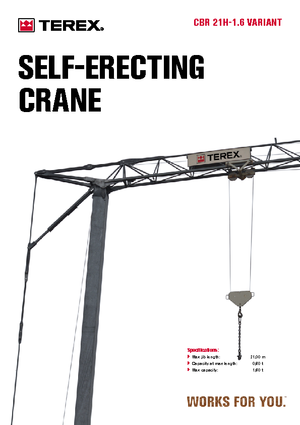 Gru a torre - rotazione bassa Terex Comedil (Zeppelin) CBR 21 H