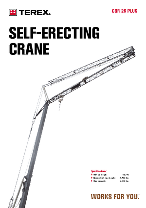 Gru a torre - rotazione bassa Terex Comedil (Zeppelin) CBR 26 Plus