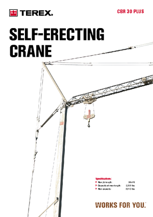 Gru a torre - rotazione bassa Terex Comedil (Zeppelin) CBR 30 Plus