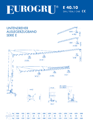 Gru a torre - rotazione bassa Eurogru ® E 40.10