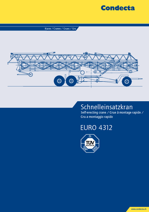 Gru a torre - rotazione bassa Condecta E 4312