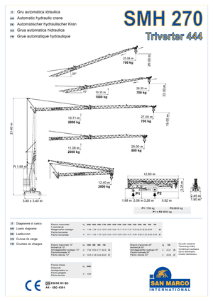Gru a torre - rotazione bassa San Marco SMH 270