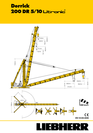 Gru a torre - rotazione alta Liebherr 200 DR 5/10 Litronic