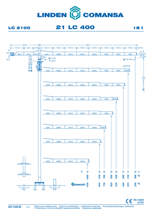 Gru a torre - rotazione alta Comansa 21LC400