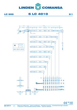 Gru a torre - rotazione alta Comansa 5LC4010