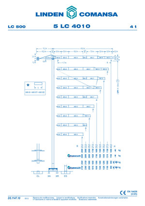 Gru a torre - rotazione alta Comansa 5LC4010