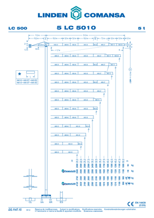 Gru a torre - rotazione alta Comansa 5LC5010