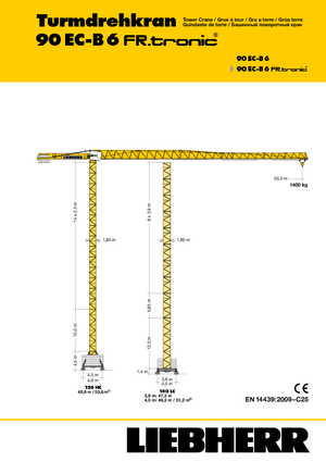 Gru a torre - rotazione alta Liebherr 90 EC-B 6 FR.tronic