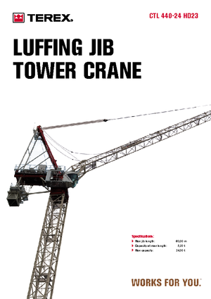 Gru a torre - rotazione alta Terex Comedil (Zeppelin) CTL 440-24