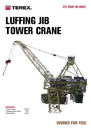 Gru a torre - rotazione alta Terex Comedil (Zeppelin) CTL 650 F 45